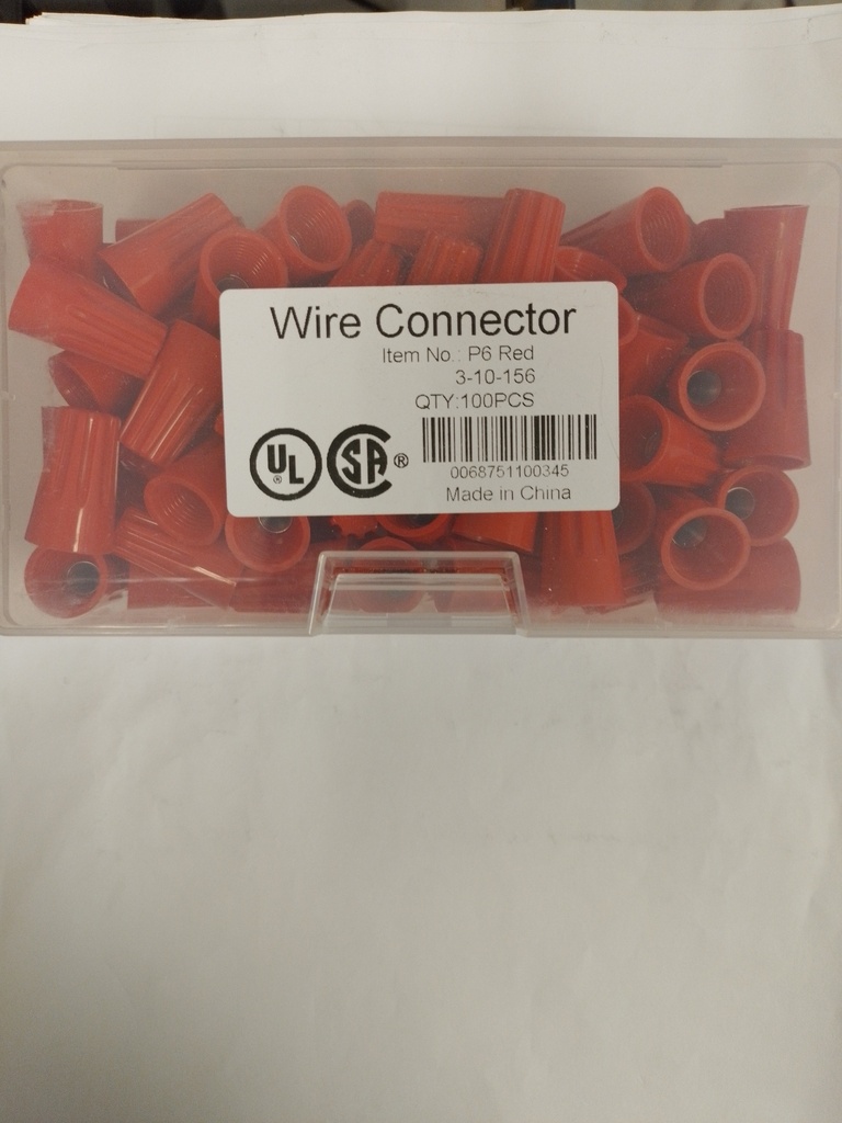 WIRE CONNECTOR ROJO CAJA(100)PIEZAS(50EA)