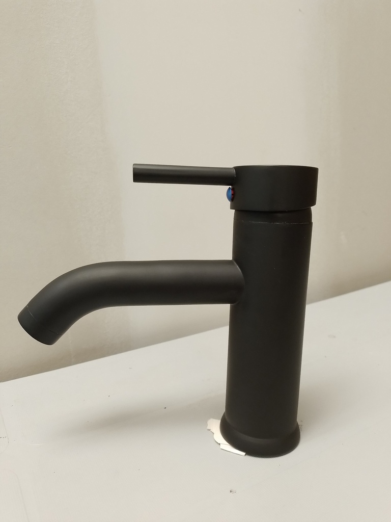 MEZCL.DE BAÑO 7"(MATT BLACK-CEN)