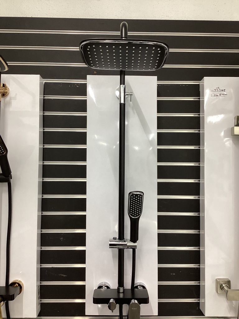 RAIN SHOWER MIXER(BLACK&CRHOME)