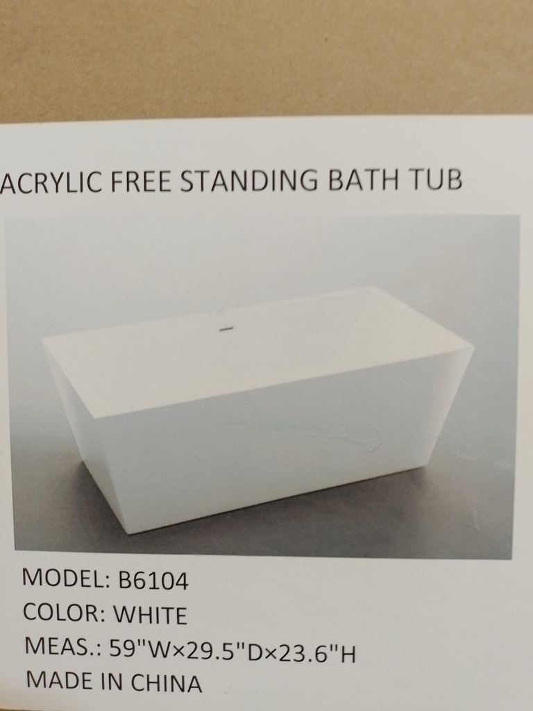 BATHTUB(60")TINA(WHITE)