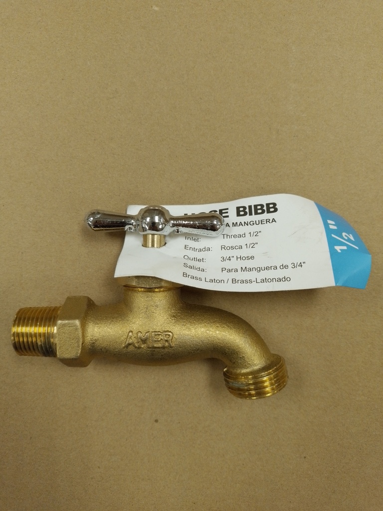 LLAVE PARA MANGUERA(½") (HOSE BIBB)BRONCE