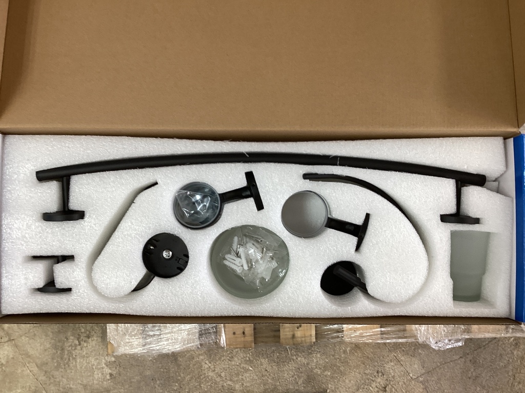 Accesorios de Baño-Cen(Matt Black)(6pc)