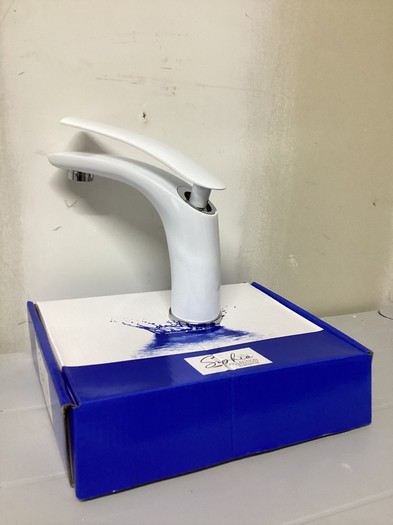 MEZCL.DE BAÑO FAUCET(WHITE CHROME)-CEN 7”