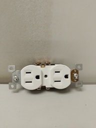 [1C-JX104W(90070025) (1-270W)032664750830] RECEPTACULO DOBLE(WHITE)15A(10EA)YQ15R