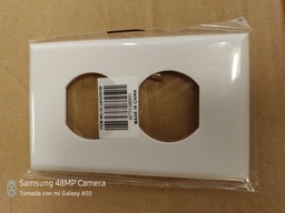 [2-ET002 (1C-UPCP01W)] TAPA 2x4 RECEPT.DOBLE 1G BLANCO(60EA)COVER