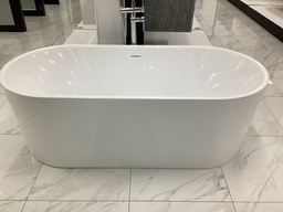 [TCB020D FLUTED] TINA BATHTUB-CEN(WHITE)